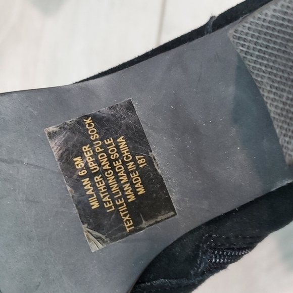 Steve Madden Women "Like New "Milaan Suede Ankle Heels Booties shoes sz 6.5M - Picture 11 of 12